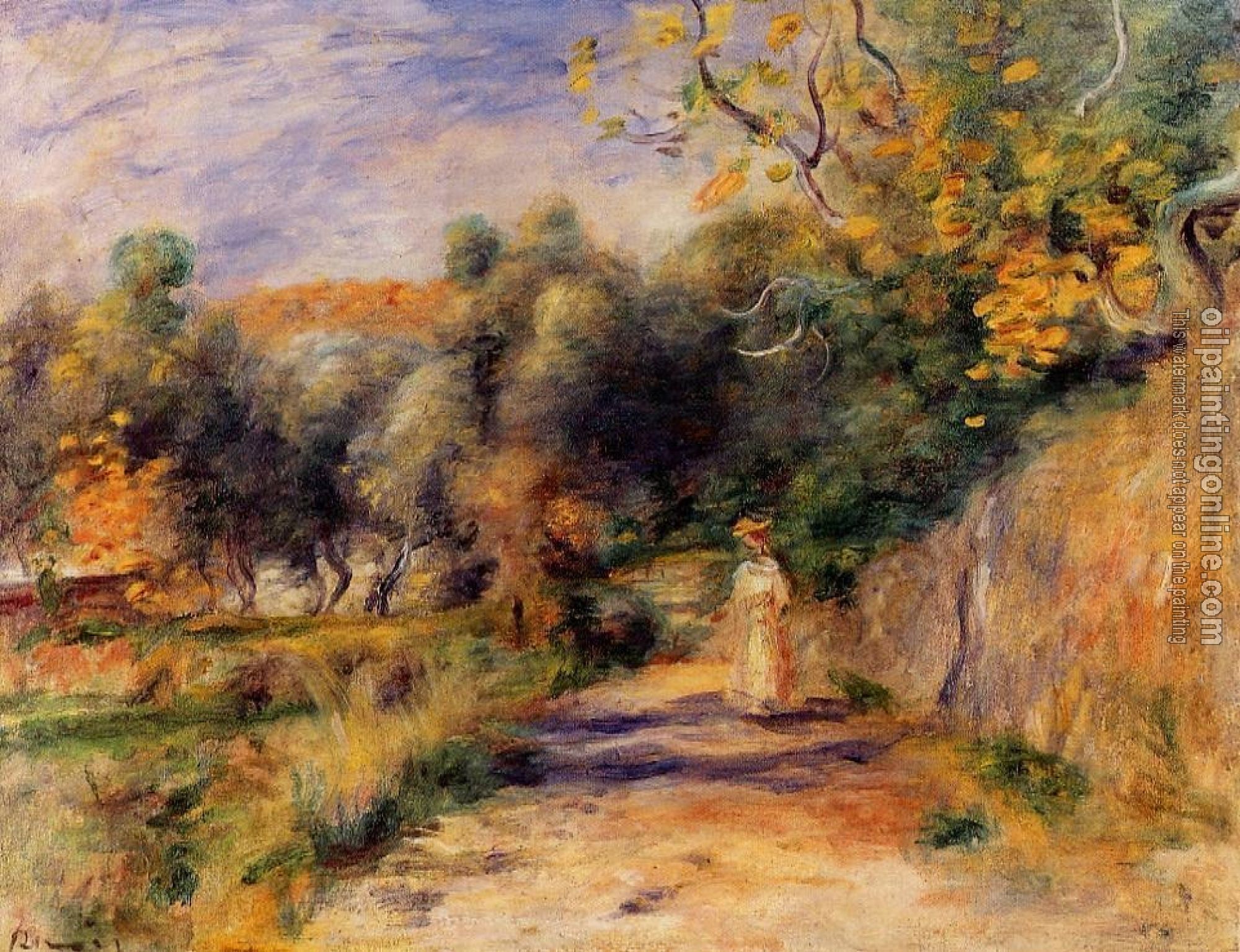 Renoir, Pierre Auguste - Landscape at Cagnes